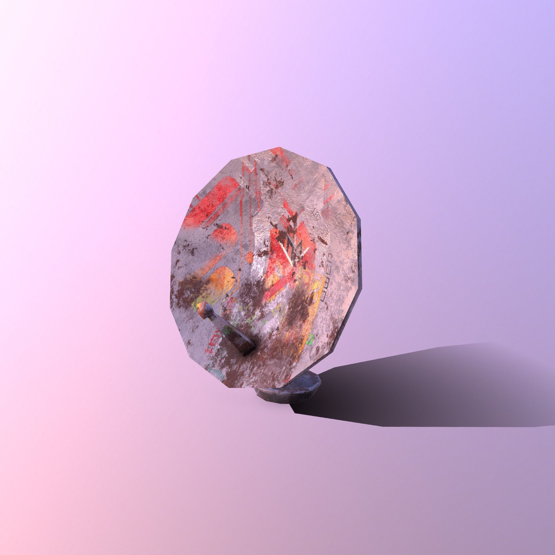 Stylize- Satellite Low-poly 3D model_4