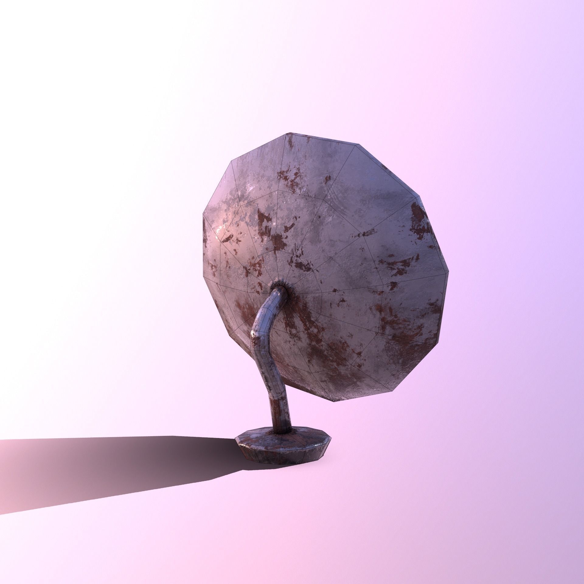 Stylize- Satellite Low-poly 3D model_12