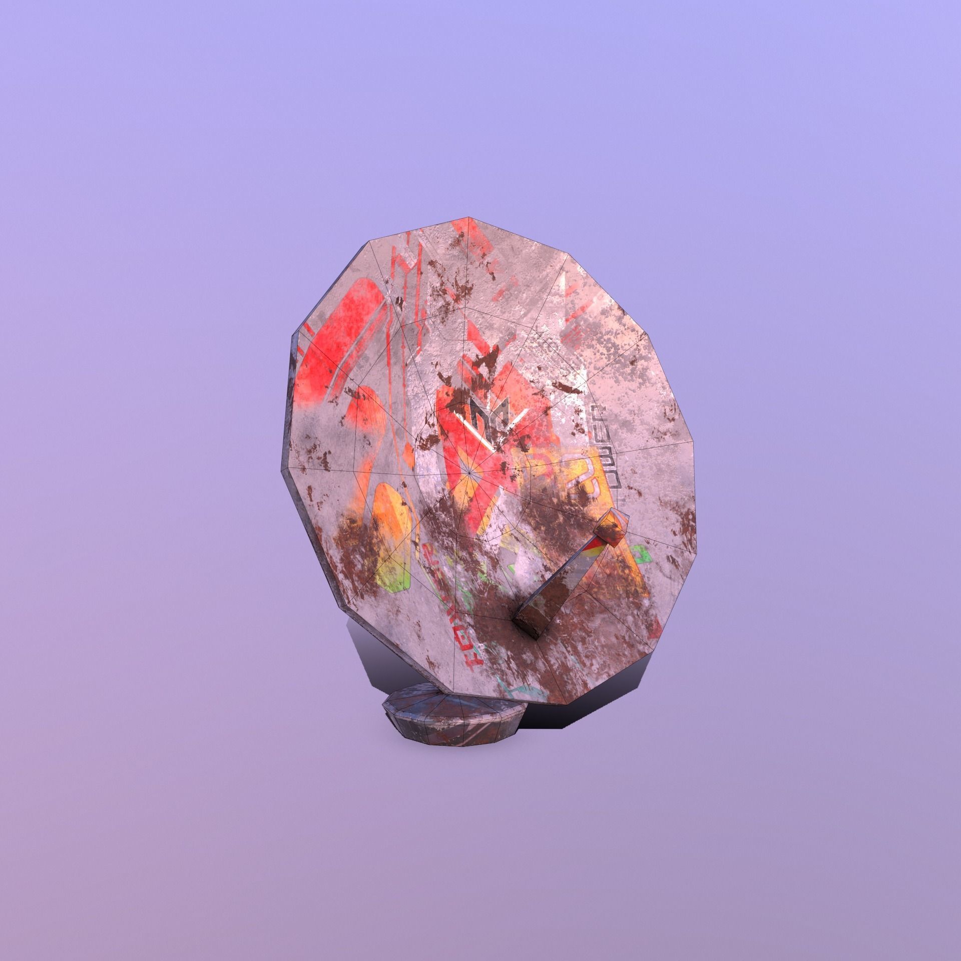 Stylize- Satellite Low-poly 3D model_13