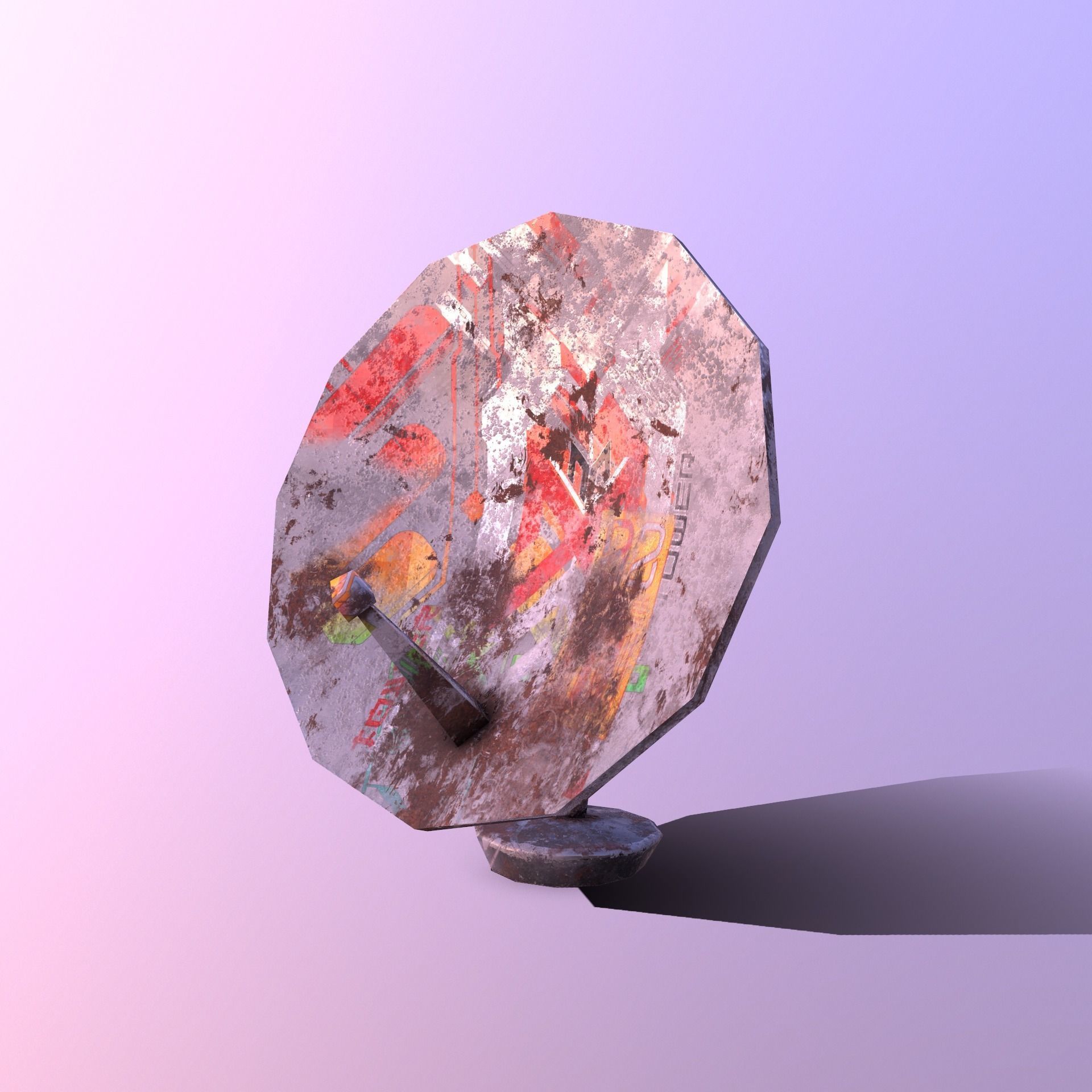 Stylize- Satellite Low-poly 3D model_15