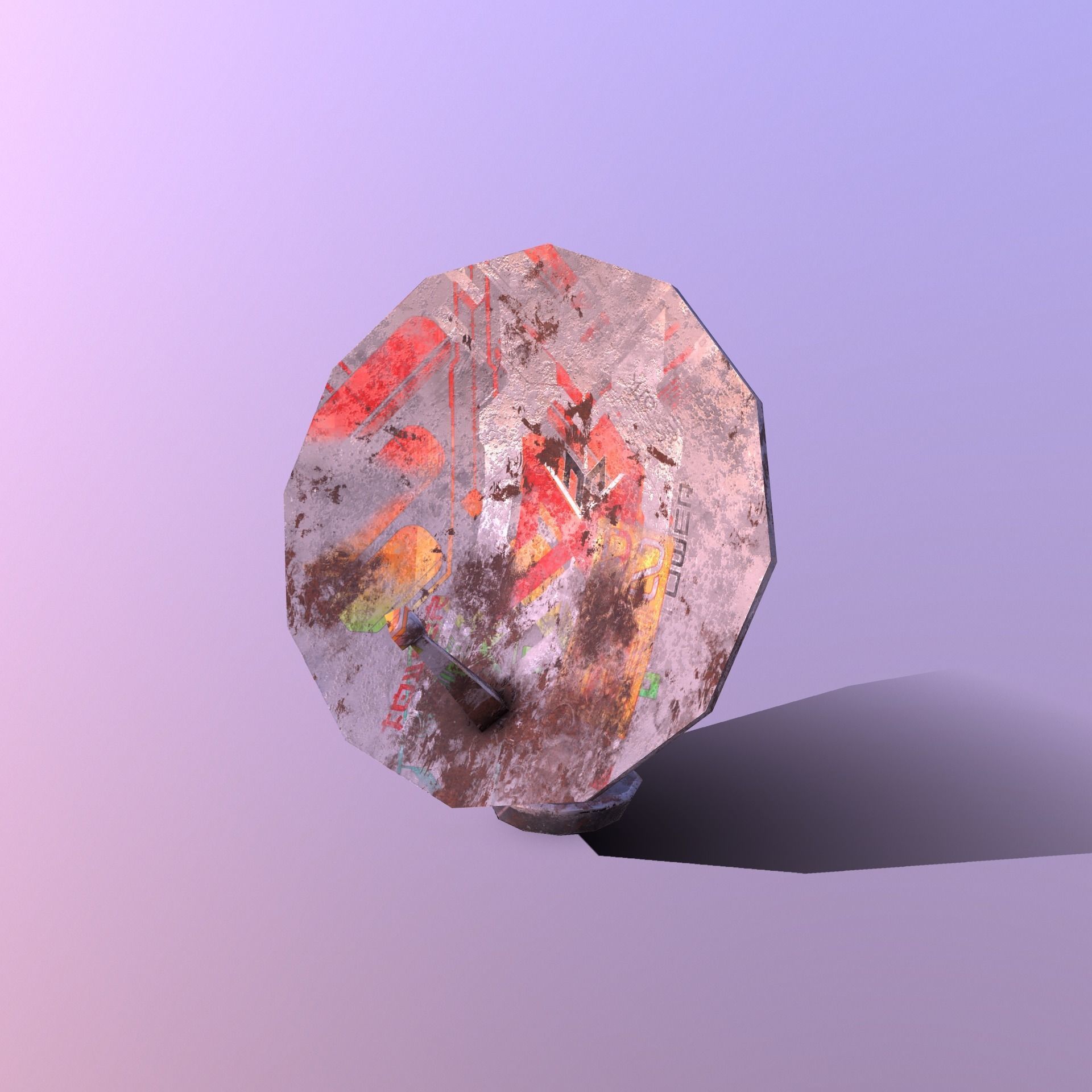 Stylize- Satellite Low-poly 3D model_7
