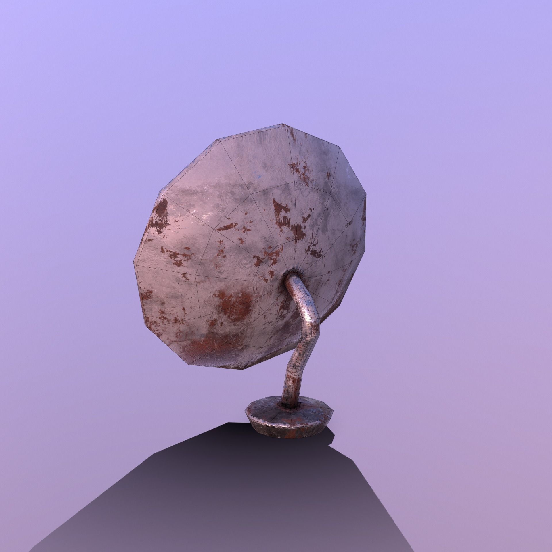 Stylize- Satellite Low-poly 3D model_11