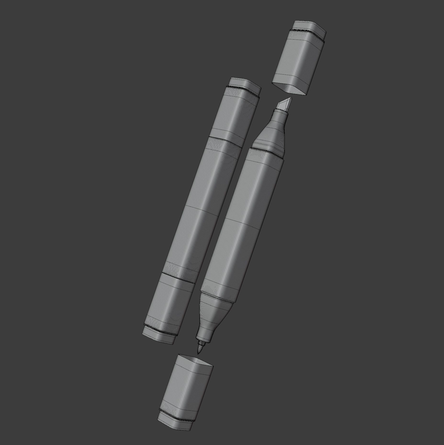 Copic Classic Marker 3D model_11