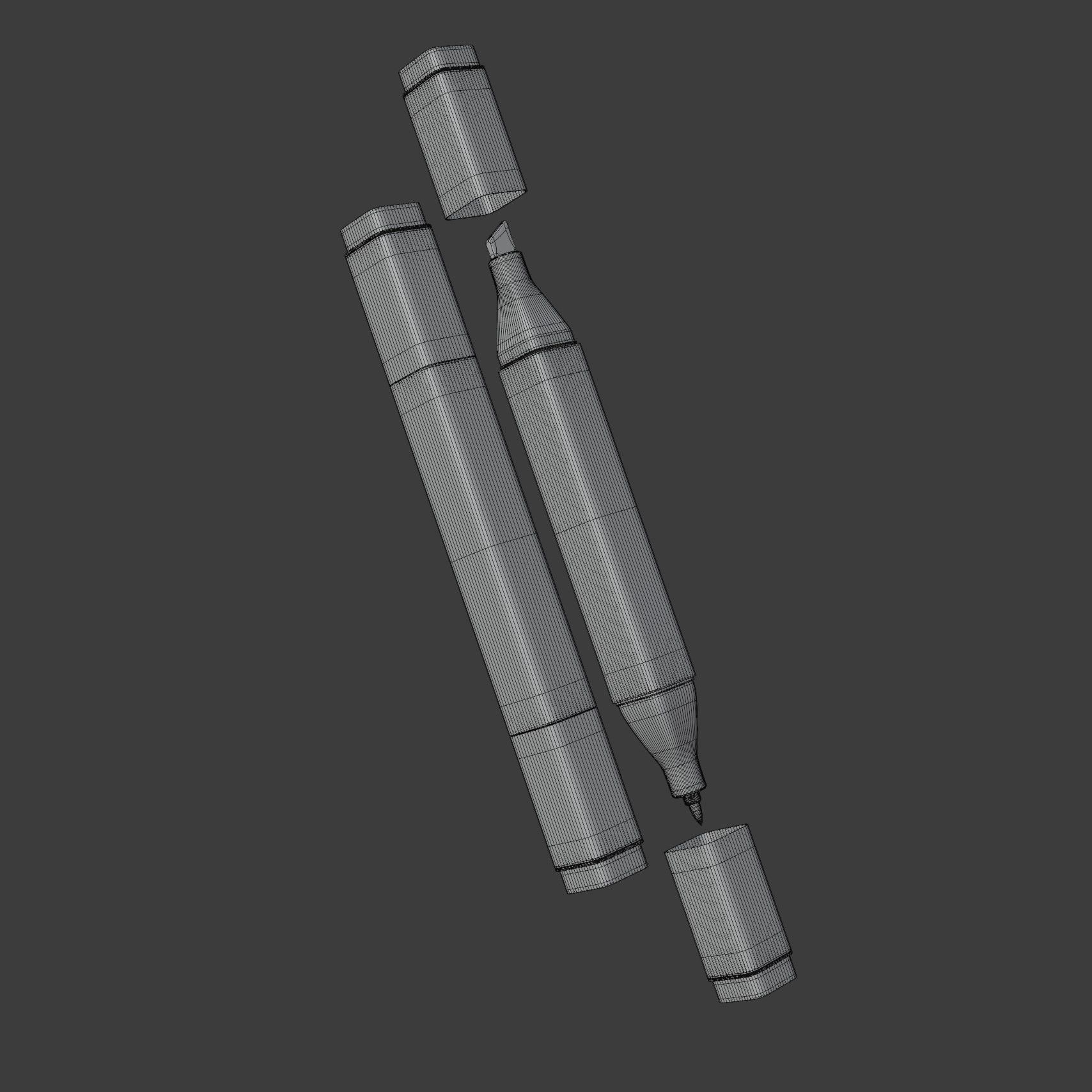 Copic Classic Marker 3D model_17