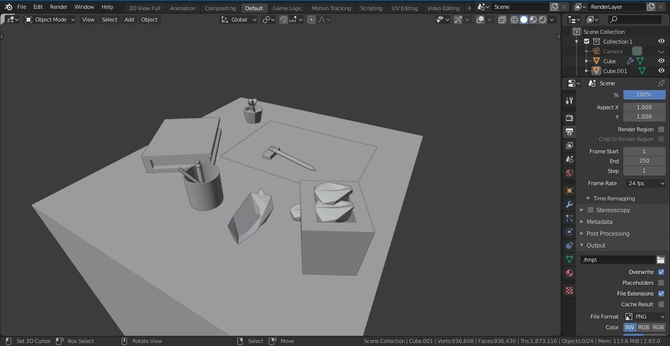 Blender Isometric - Low Poly Low-poly 3D model_3