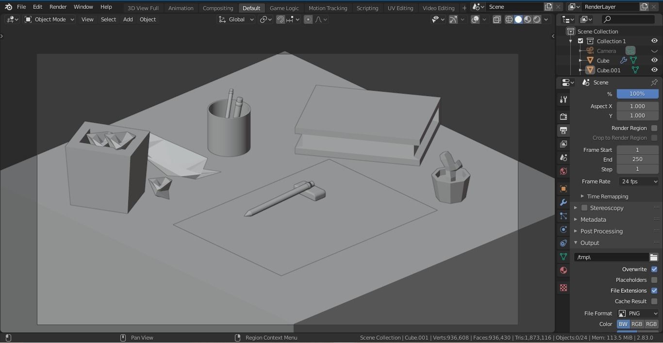 Blender Isometric - Low Poly Low-poly 3D model_2