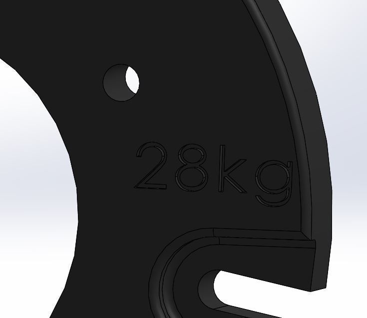 Landini tractor front wheel weight design Free 3D model_7