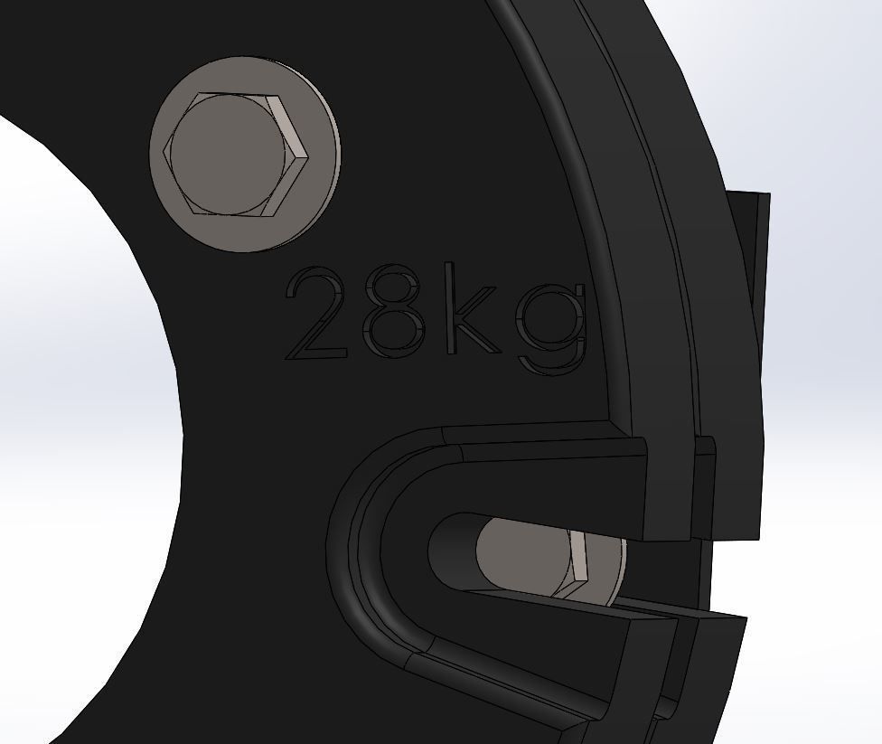 Landini tractor front wheel weight design Free 3D model_8