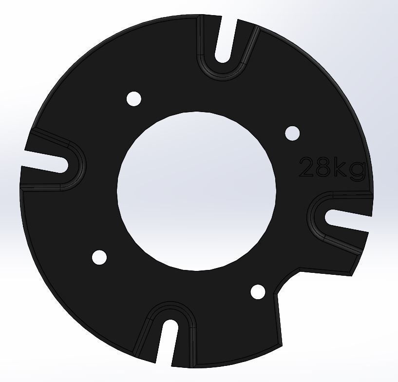 Landini tractor front wheel weight design Free 3D model_4