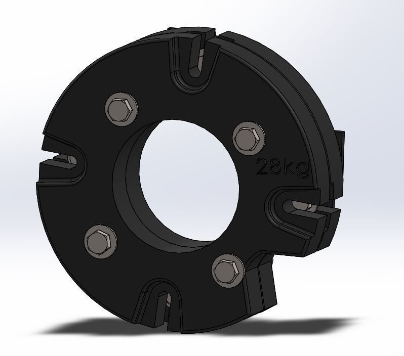 Landini tractor front wheel weight design Free 3D model_5