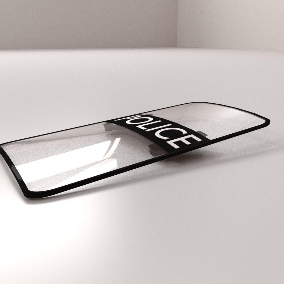 Riot Shield 3D model_1