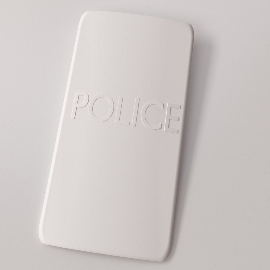 Riot Shield 3D model_3