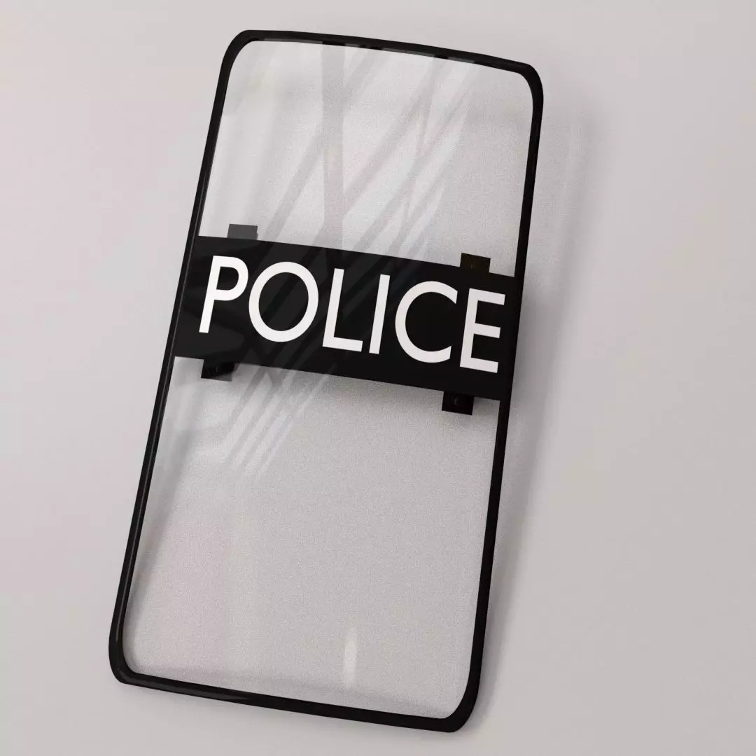 Riot Shield 3D model_0