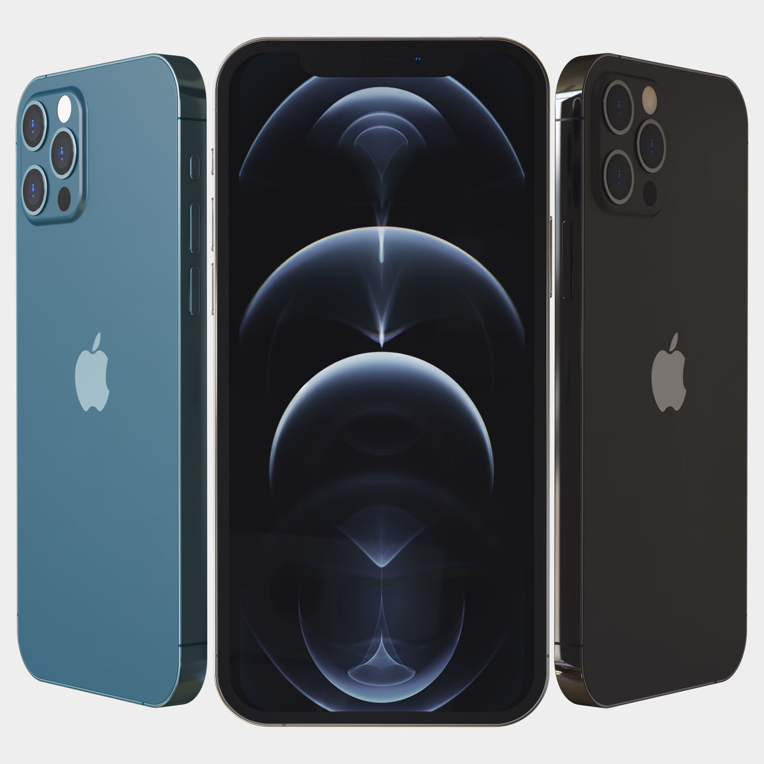 iPhone 12 pro 3D model_2