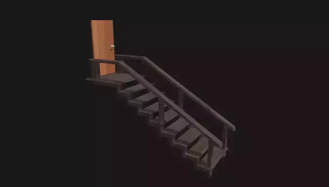 Basement Stair and Door