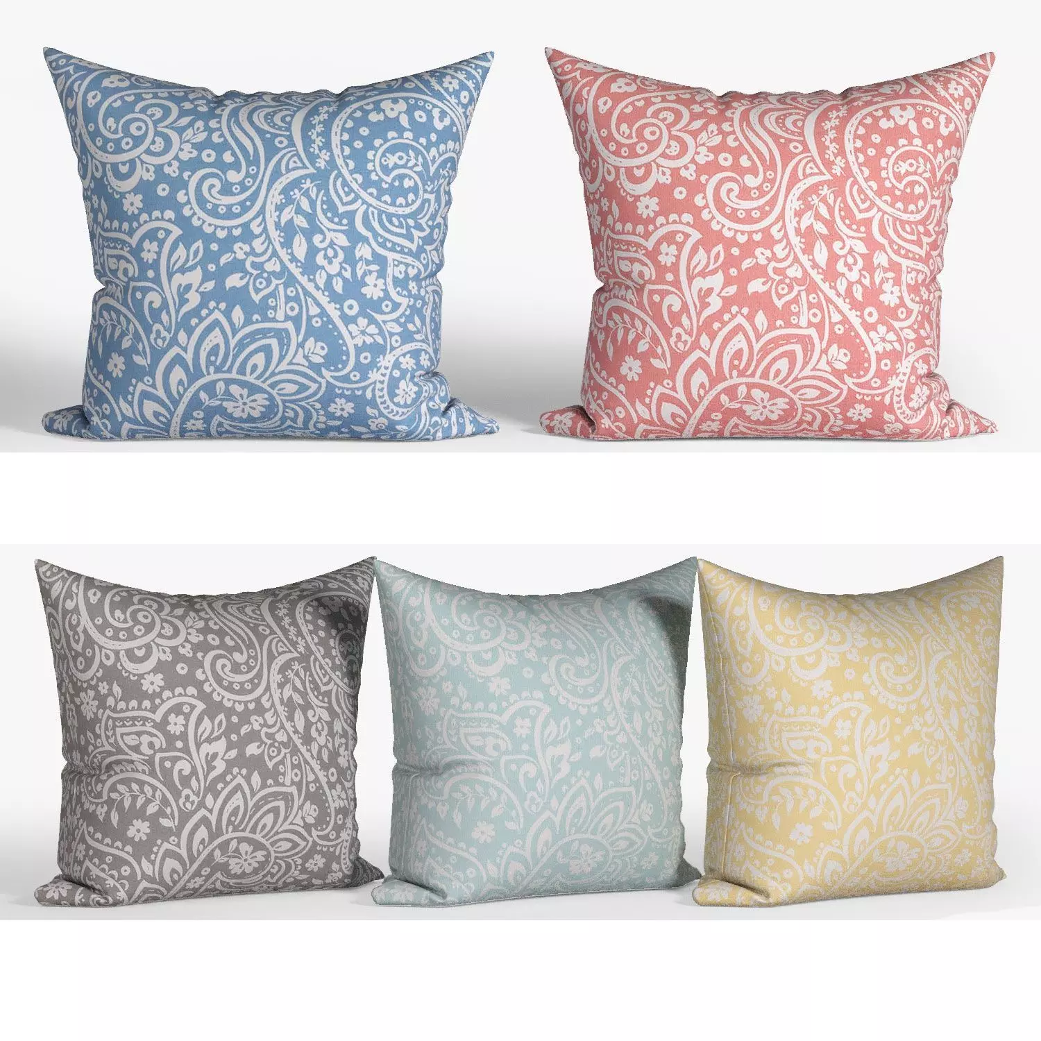 Decorative pillows   set 071 3D model_0