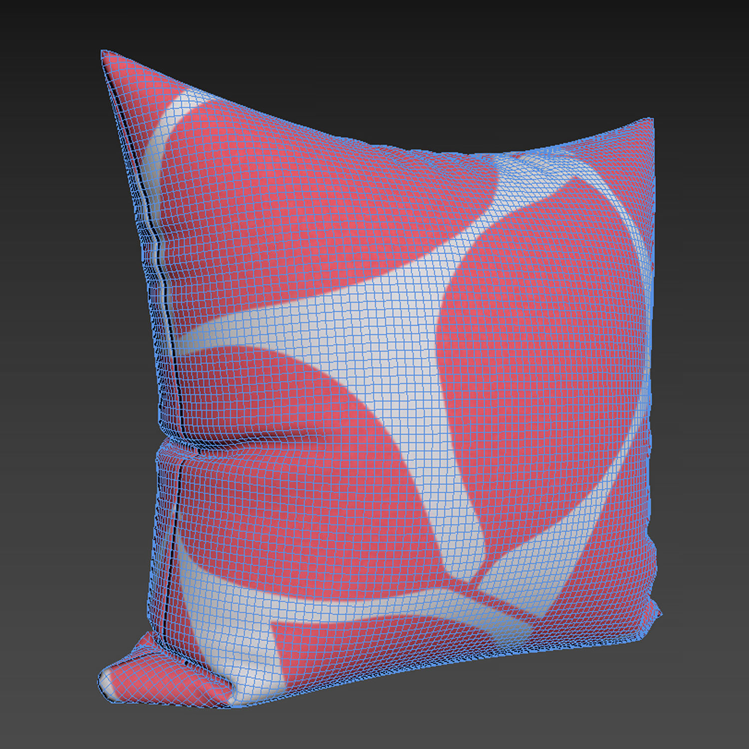 Decorative pillows  set 072 3D model_1