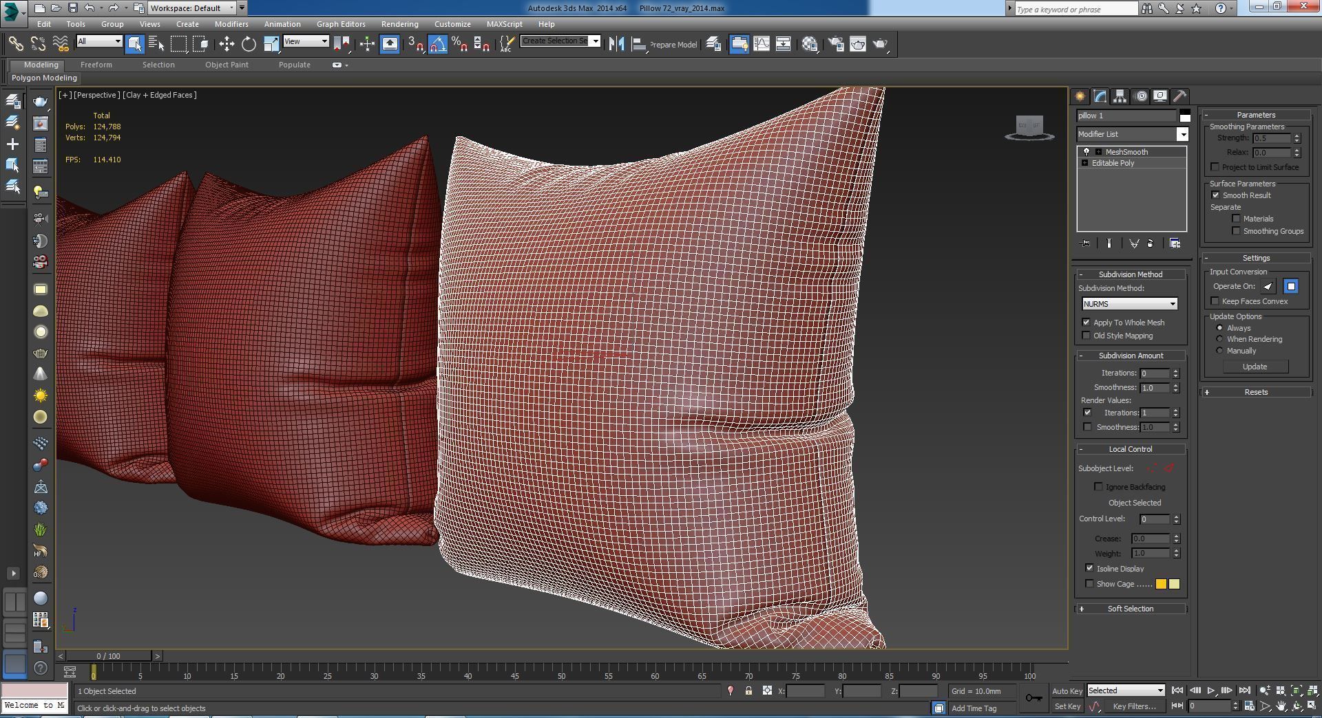 Decorative pillows  set 072 3D model_10