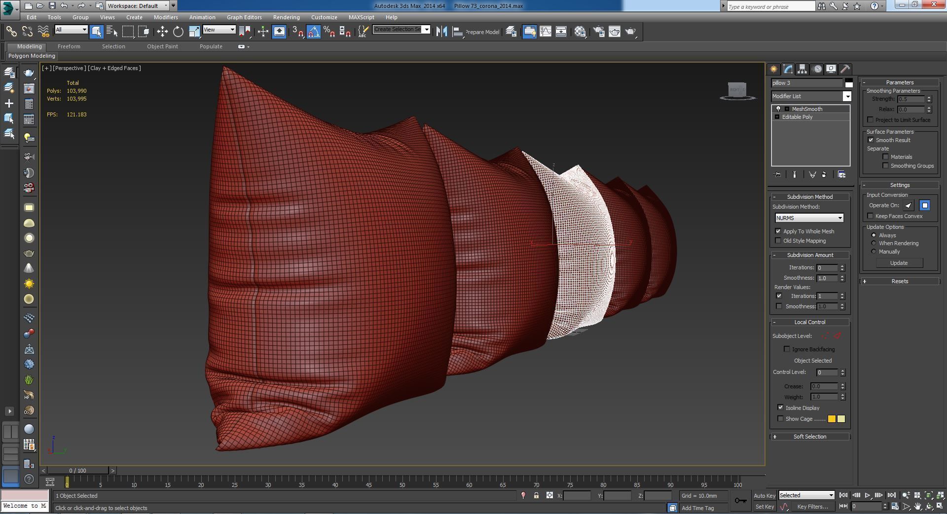 Decorative pillows set 073 3D model_15