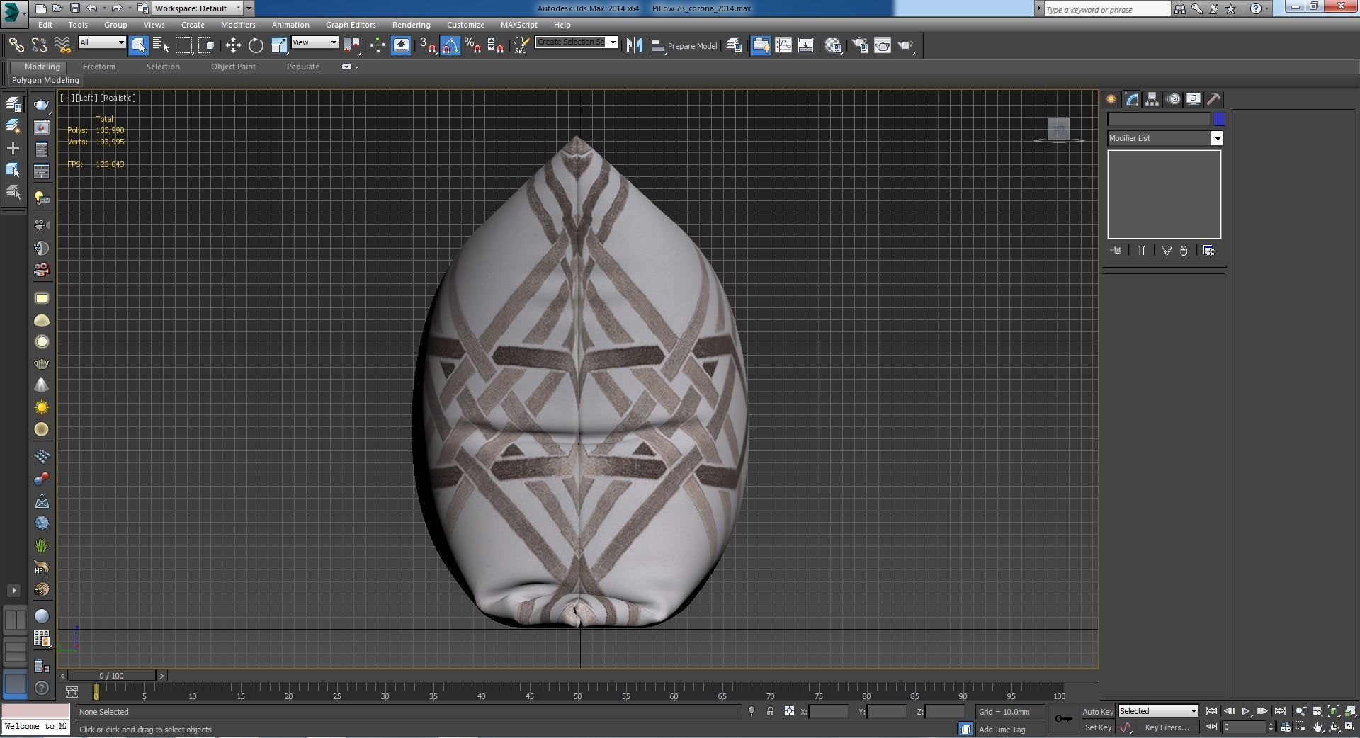 Decorative pillows set 073 3D model_13