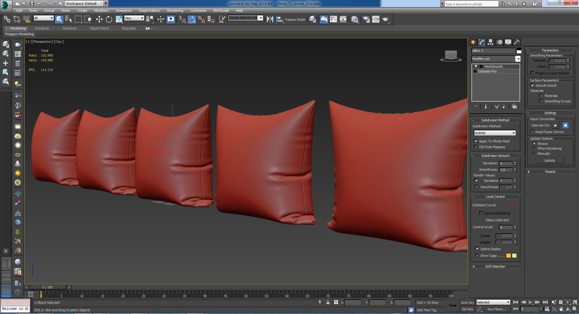 Decorative pillows set 073 3D model_5