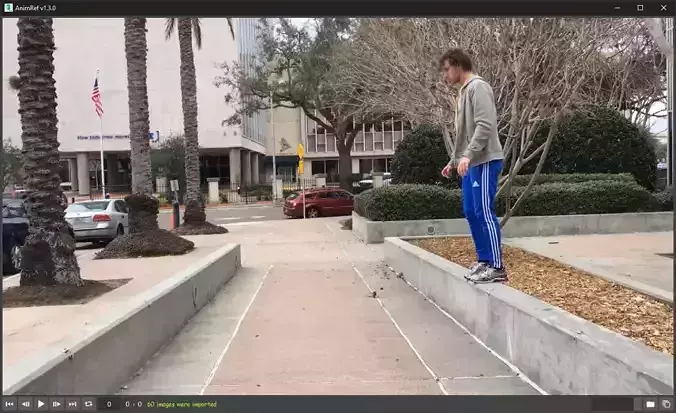 AnimRef skateboard video