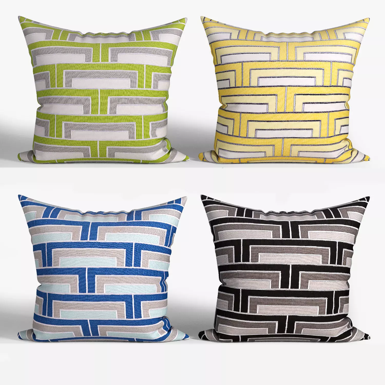 Decorative pillows  set 079 3D model_0