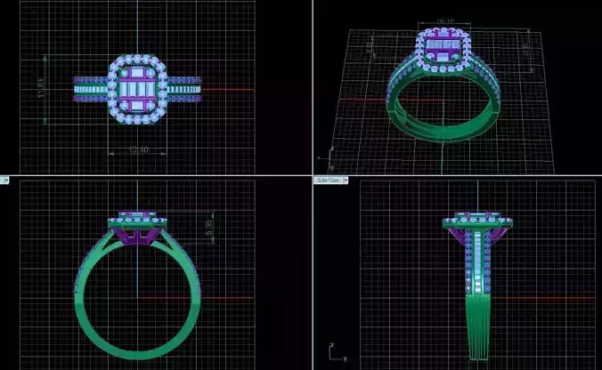 Ring model  jewelry Diamond ring design