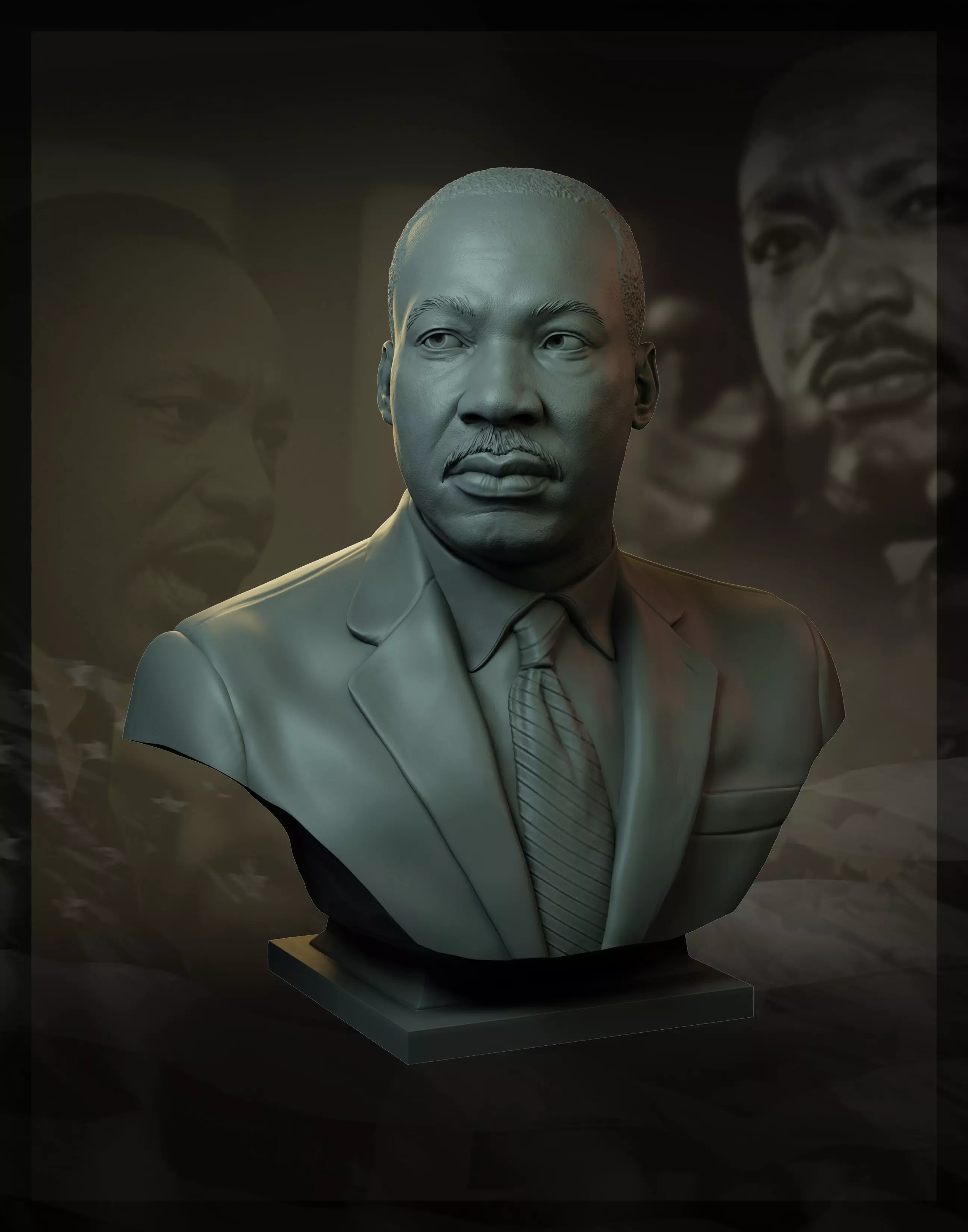 Martin Luther King 3D print model_0