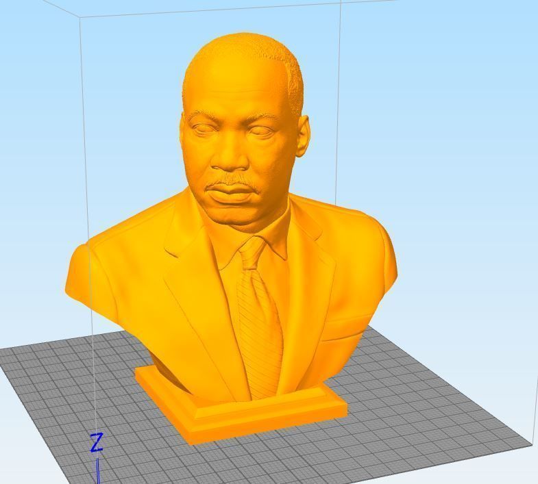 Martin Luther King 3D print model_3