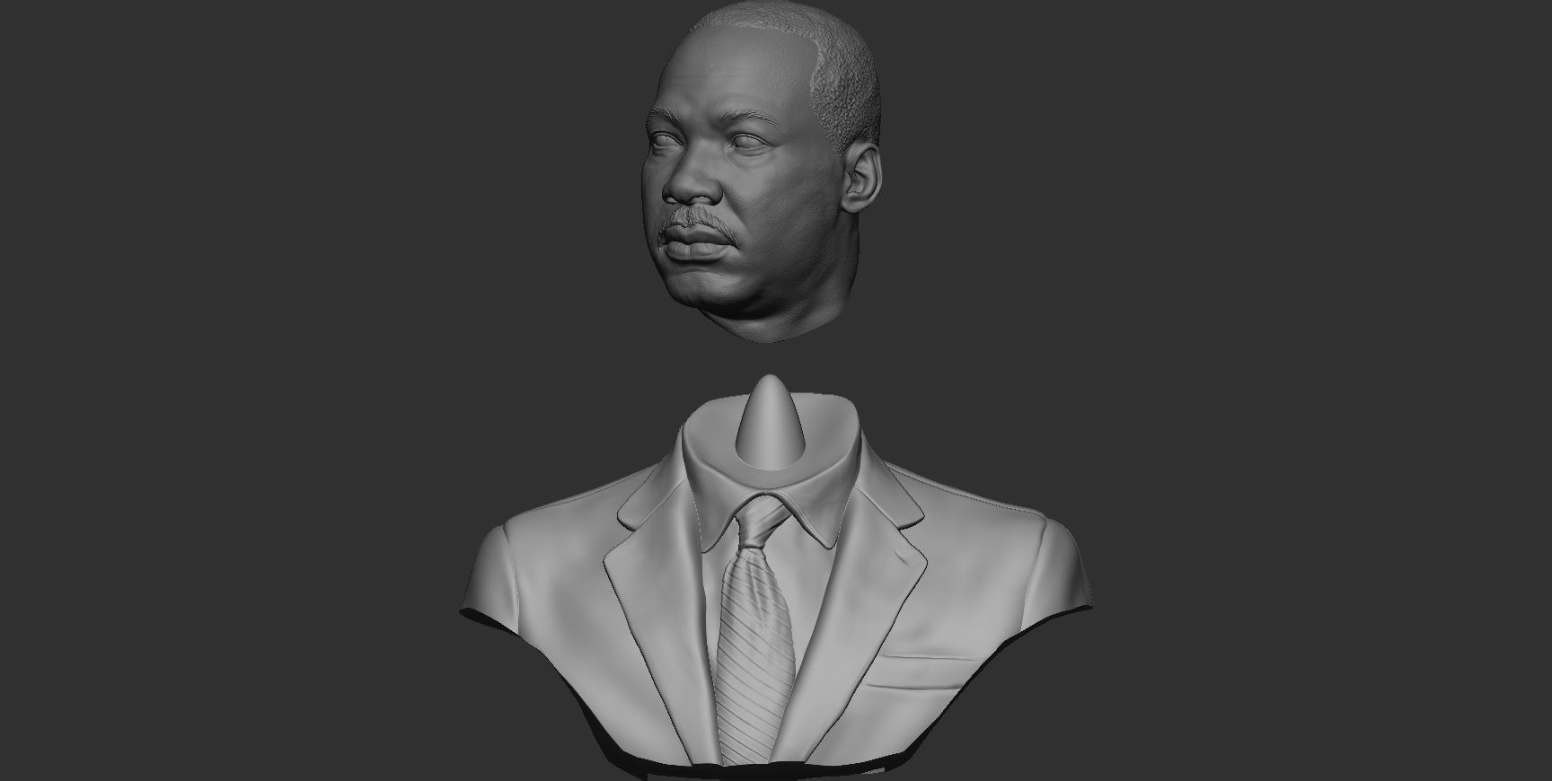 Martin Luther King 3D print model_5