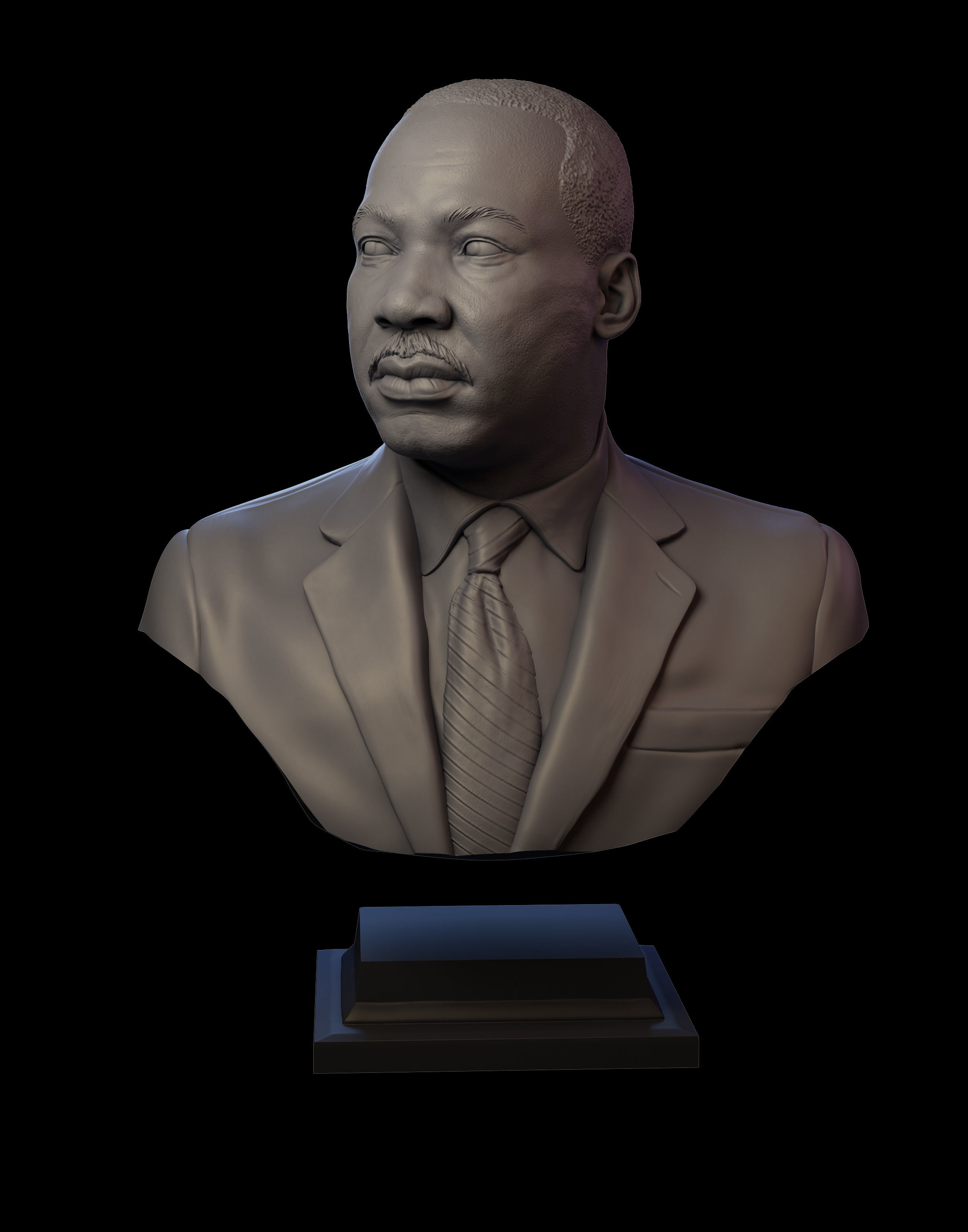 Martin Luther King 3D print model_6