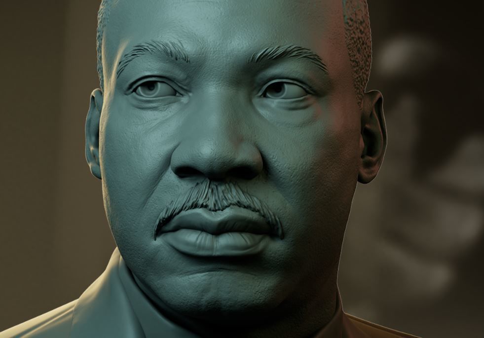 Martin Luther King 3D print model_4