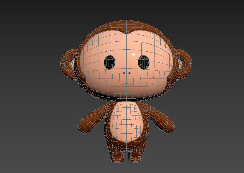 Character015 Monkey 3D model_12