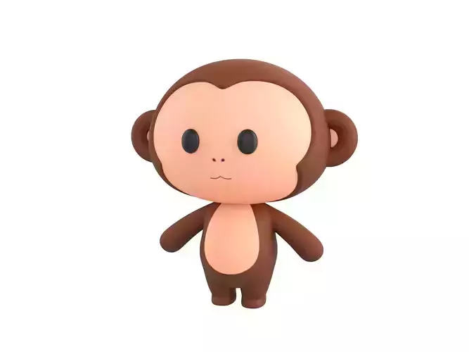 Character015 Monkey 3D model