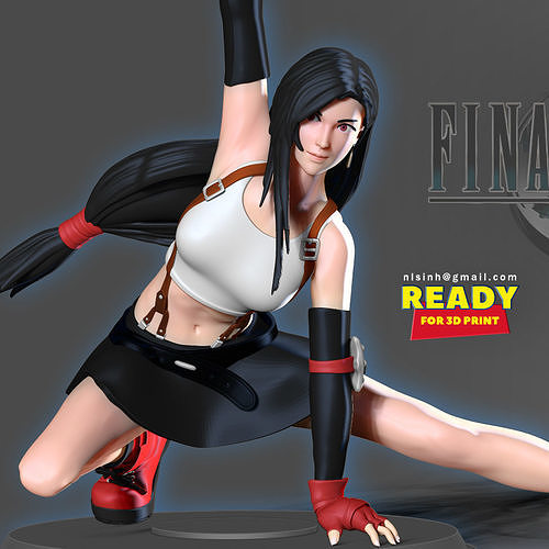 Tifa Lockhart 3D print model