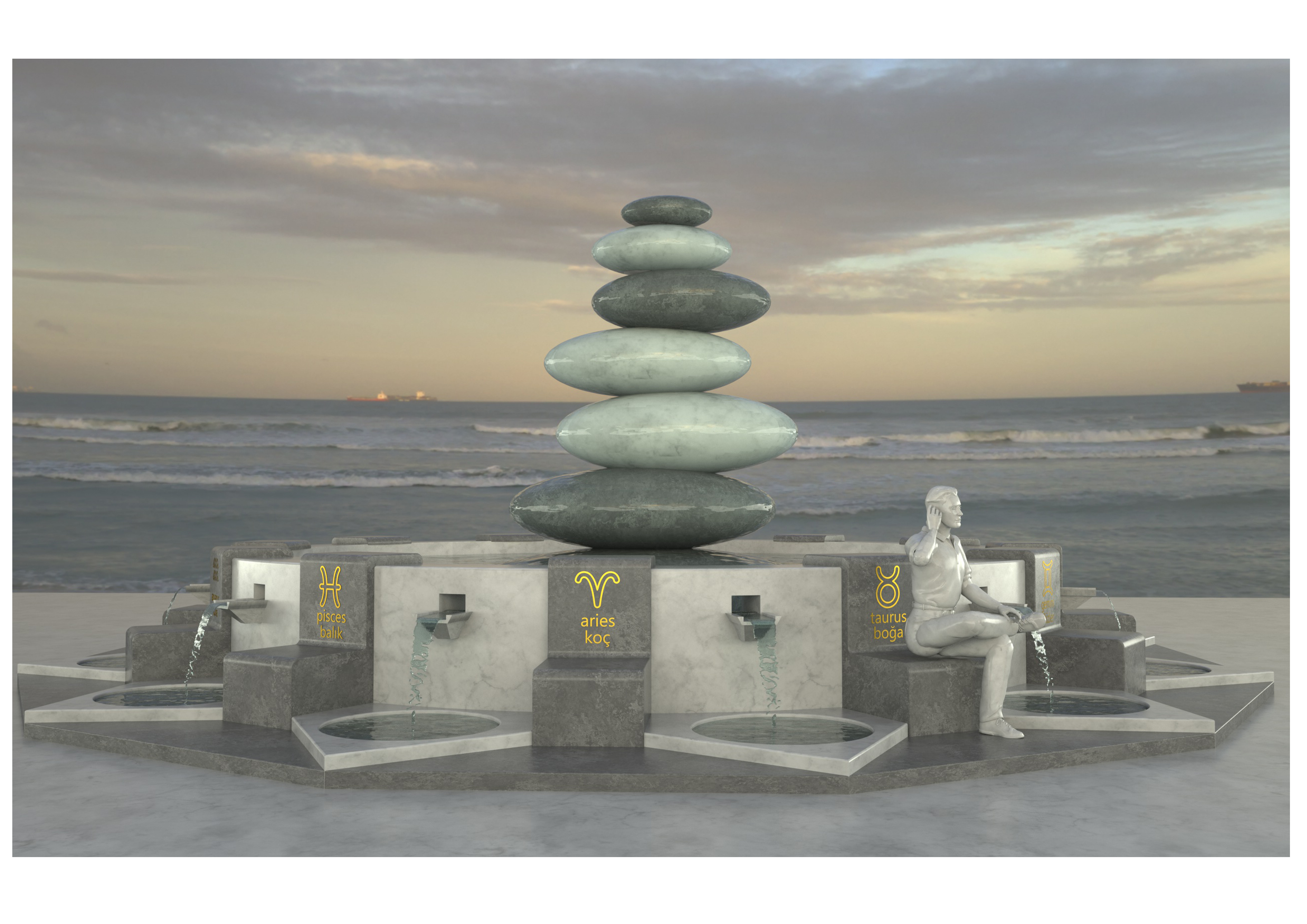  astrology pool 3d model 3D model_5