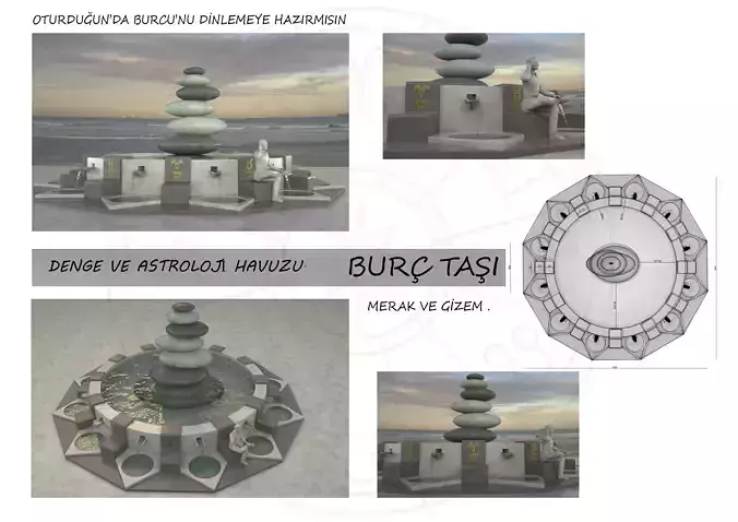  astrology pool 3d model 3D model