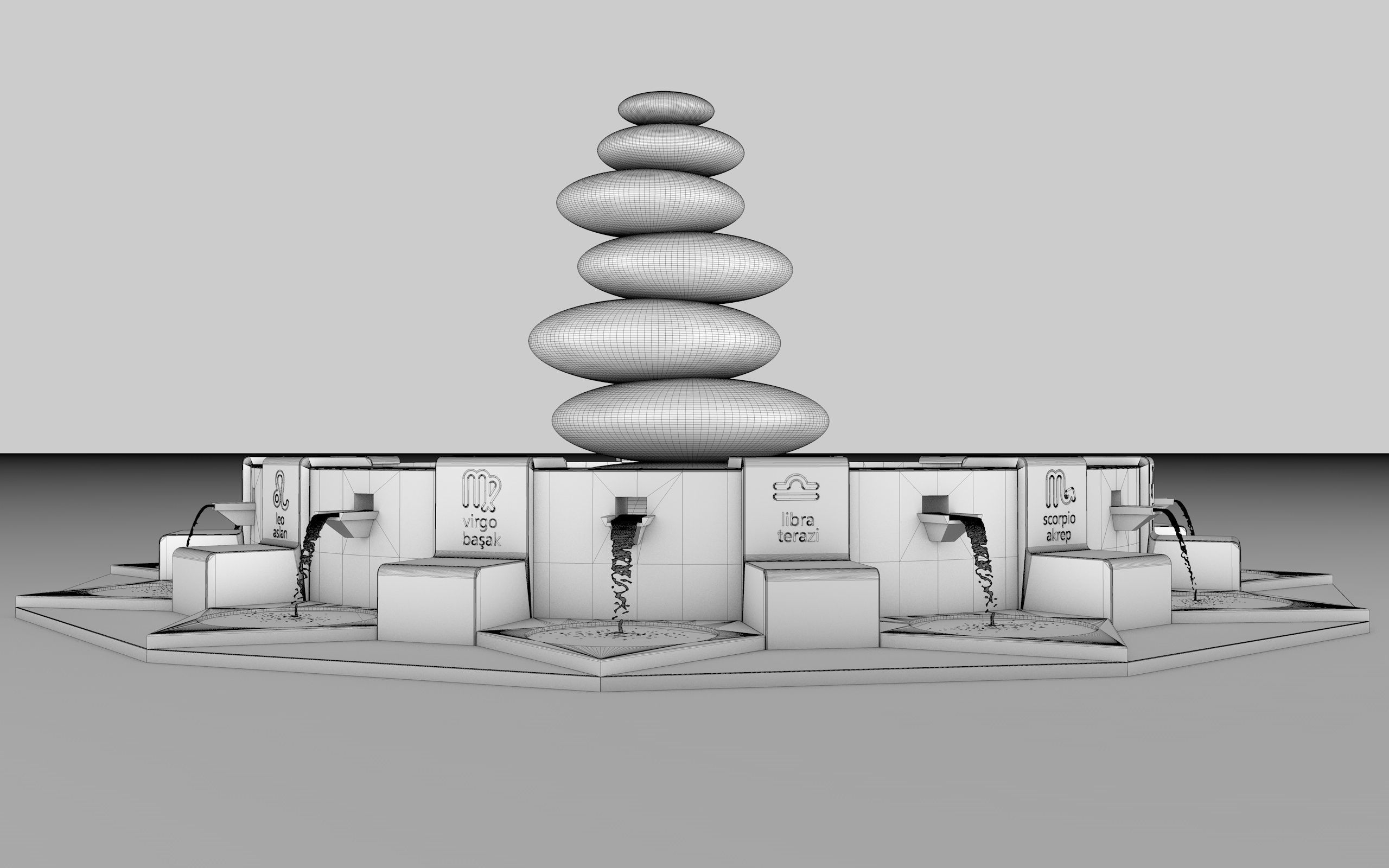  astrology pool 3d model 3D model_7