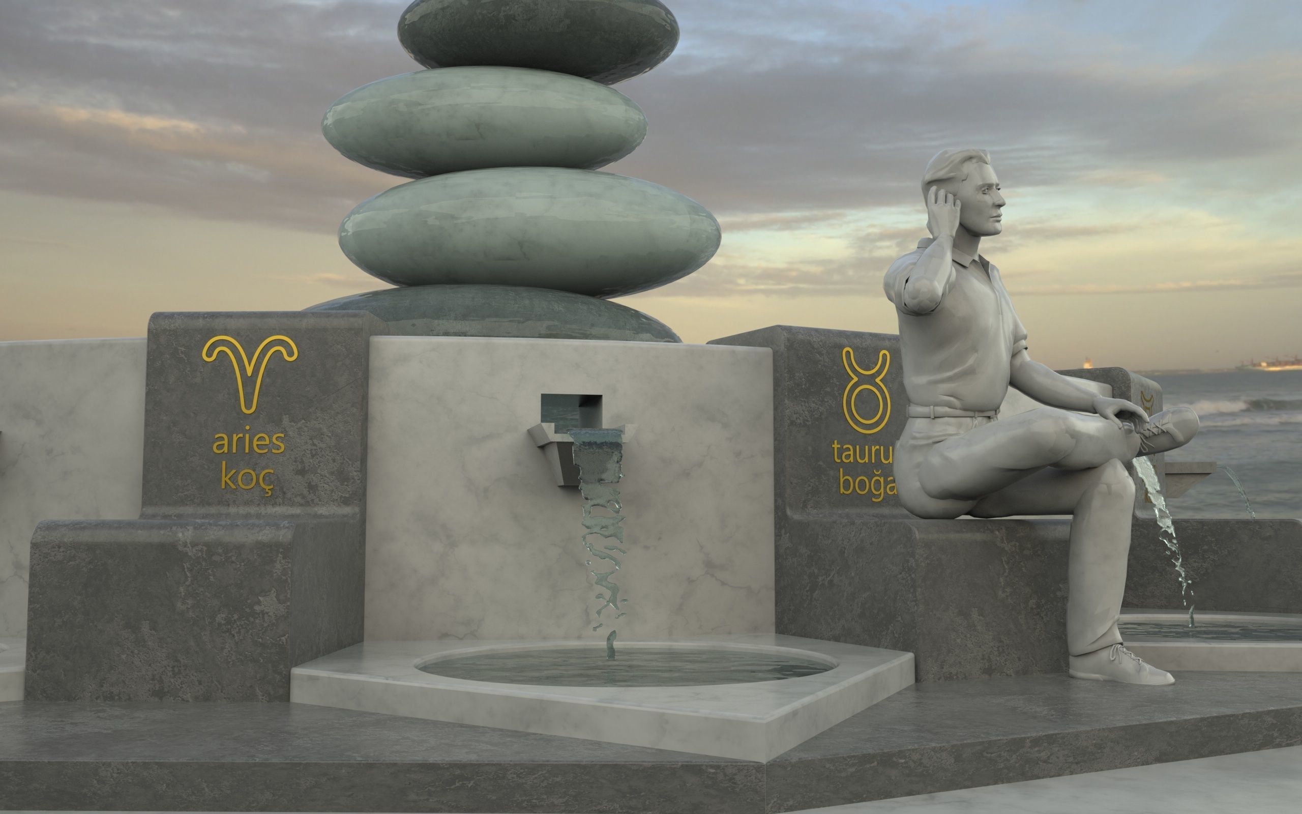  astrology pool 3d model 3D model_4