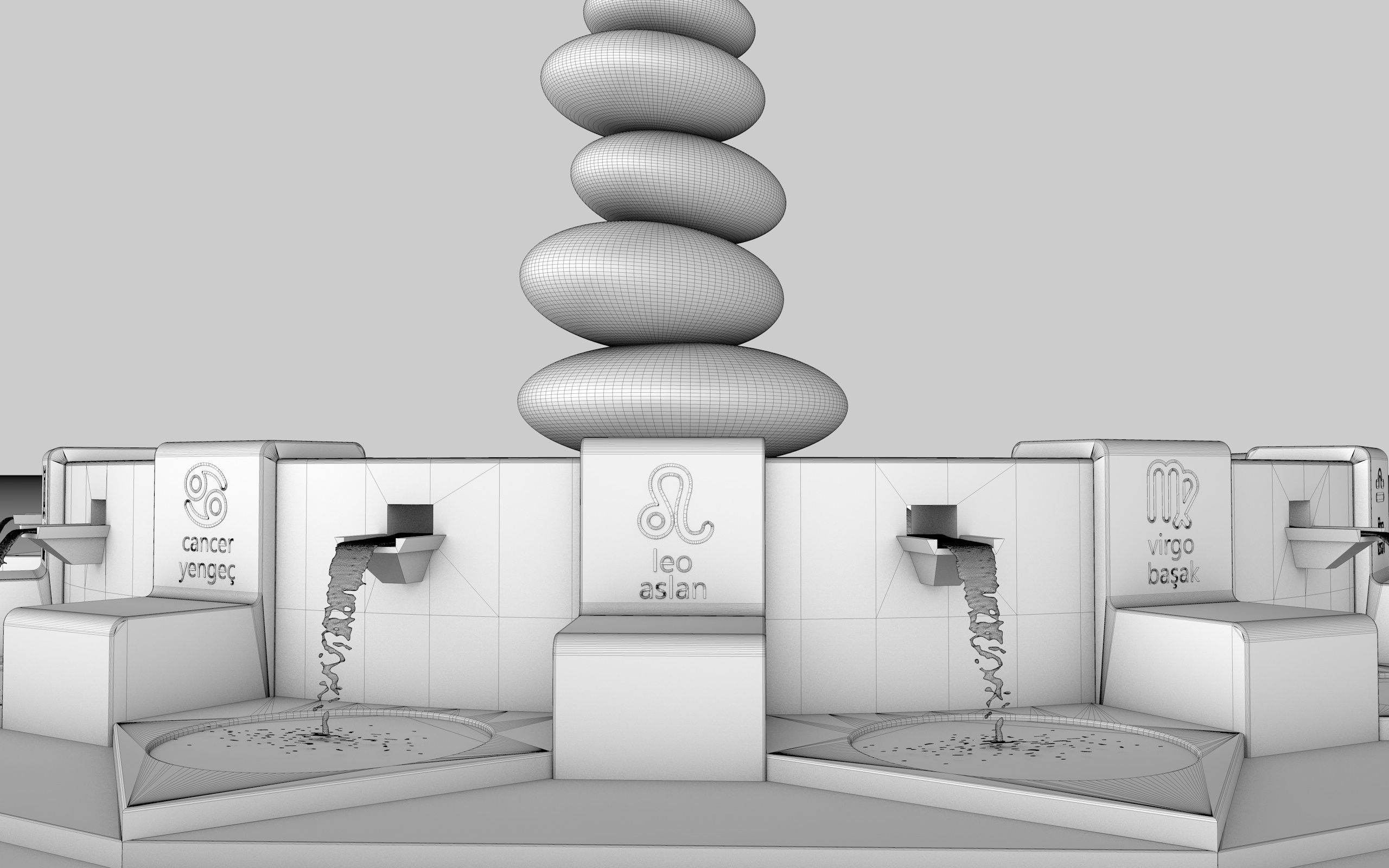  astrology pool 3d model 3D model_11