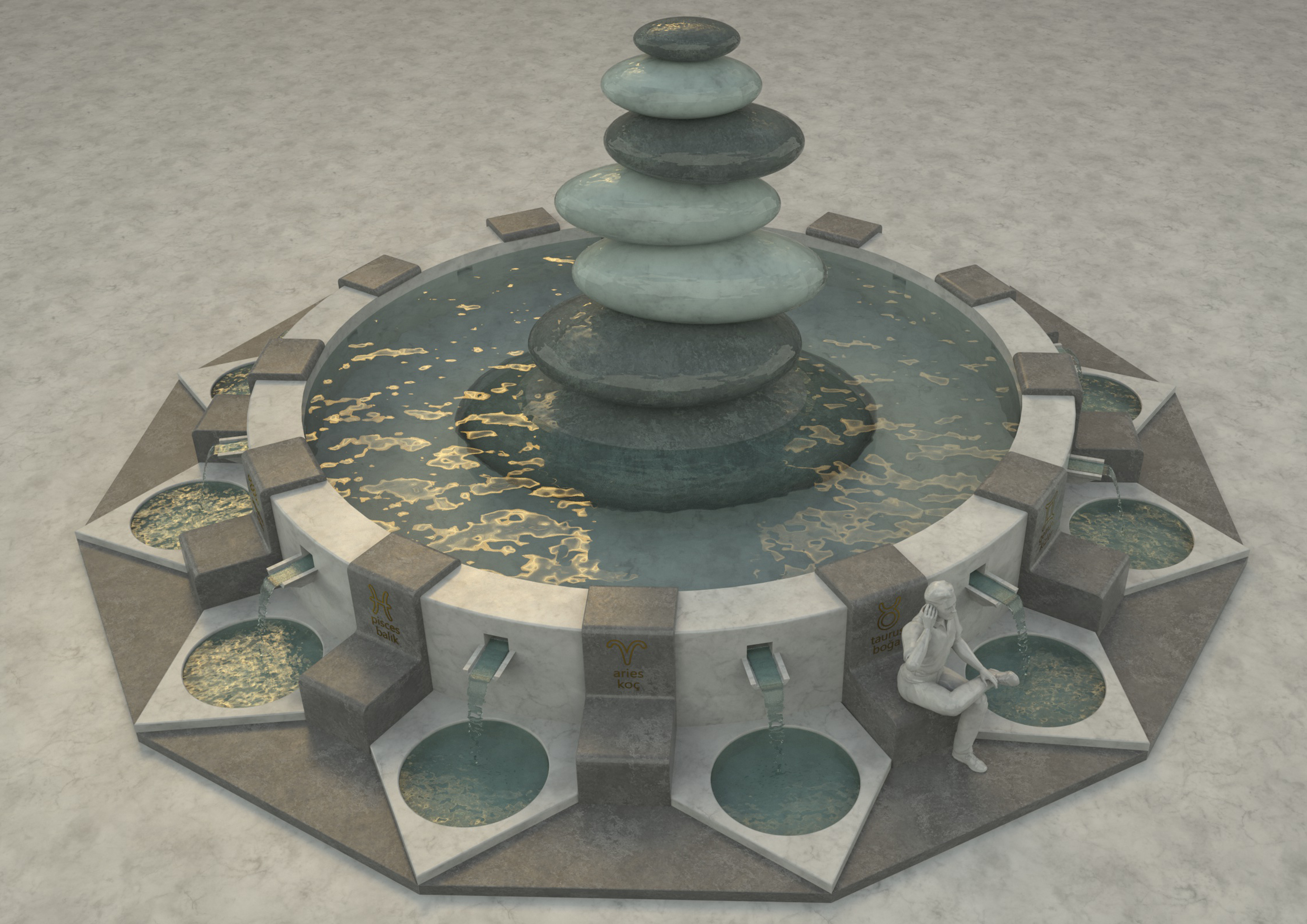  astrology pool 3d model 3D model_6