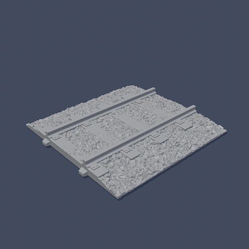 Railway Rails - Straight 3D print model