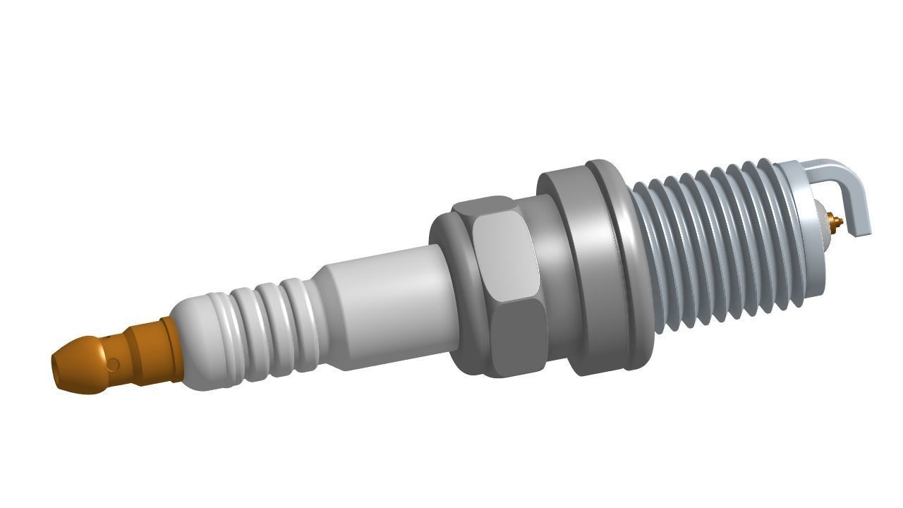 Automobile spark plug - detailed 3D model_3