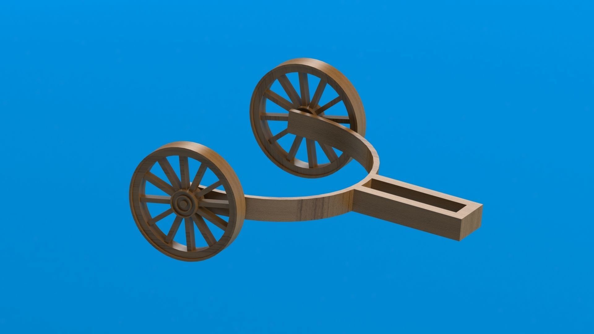 Old Wooden Wheel 3D printable 3D print model_3