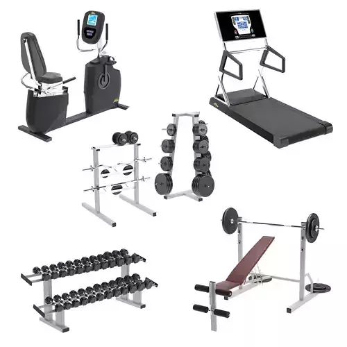 Equipment gym 3D model