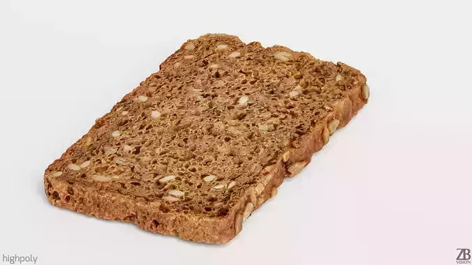 Bread Slice 3D model