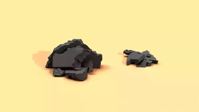 Low Poly Debris Piles