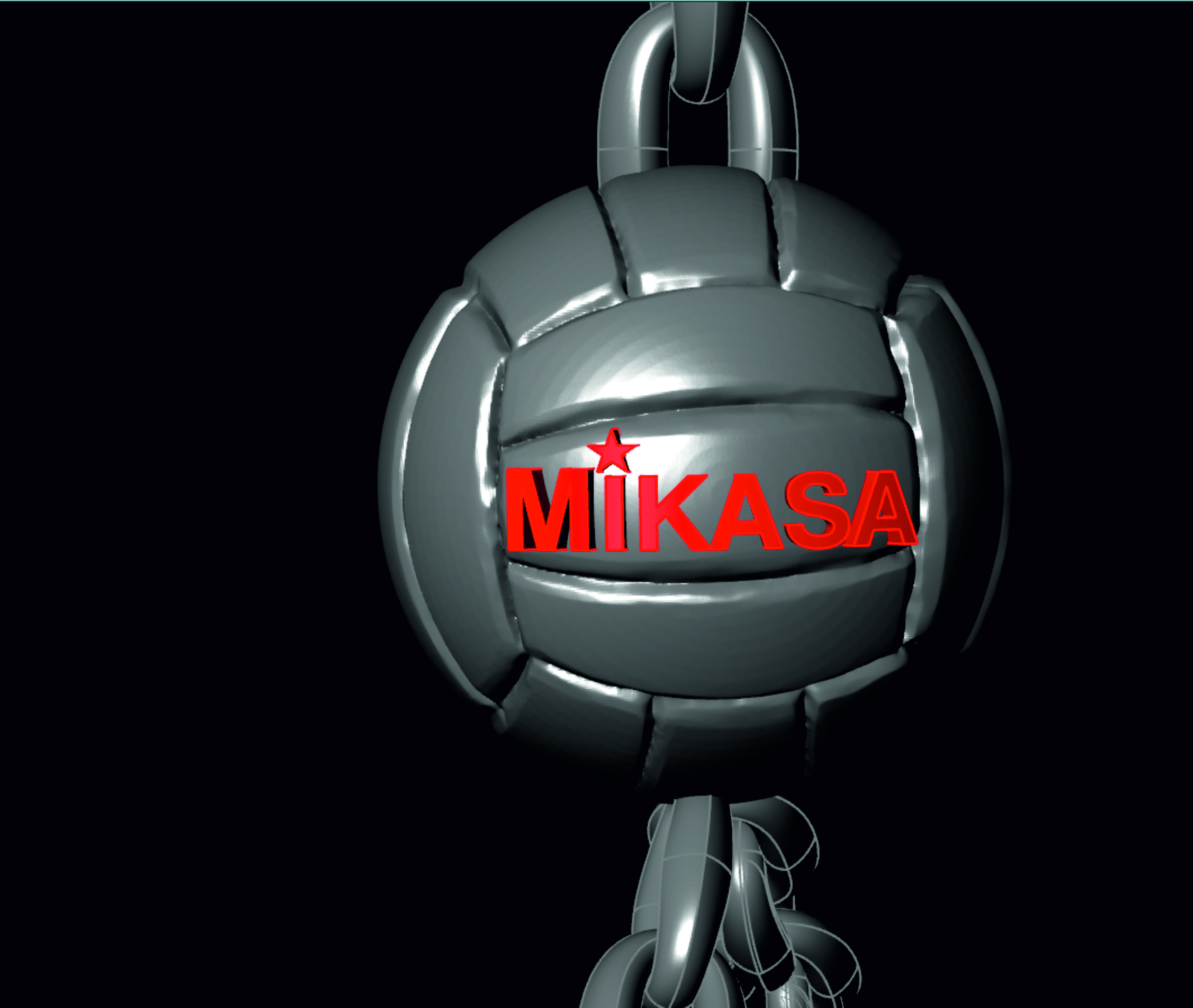 Volleyball player 3D print model_13