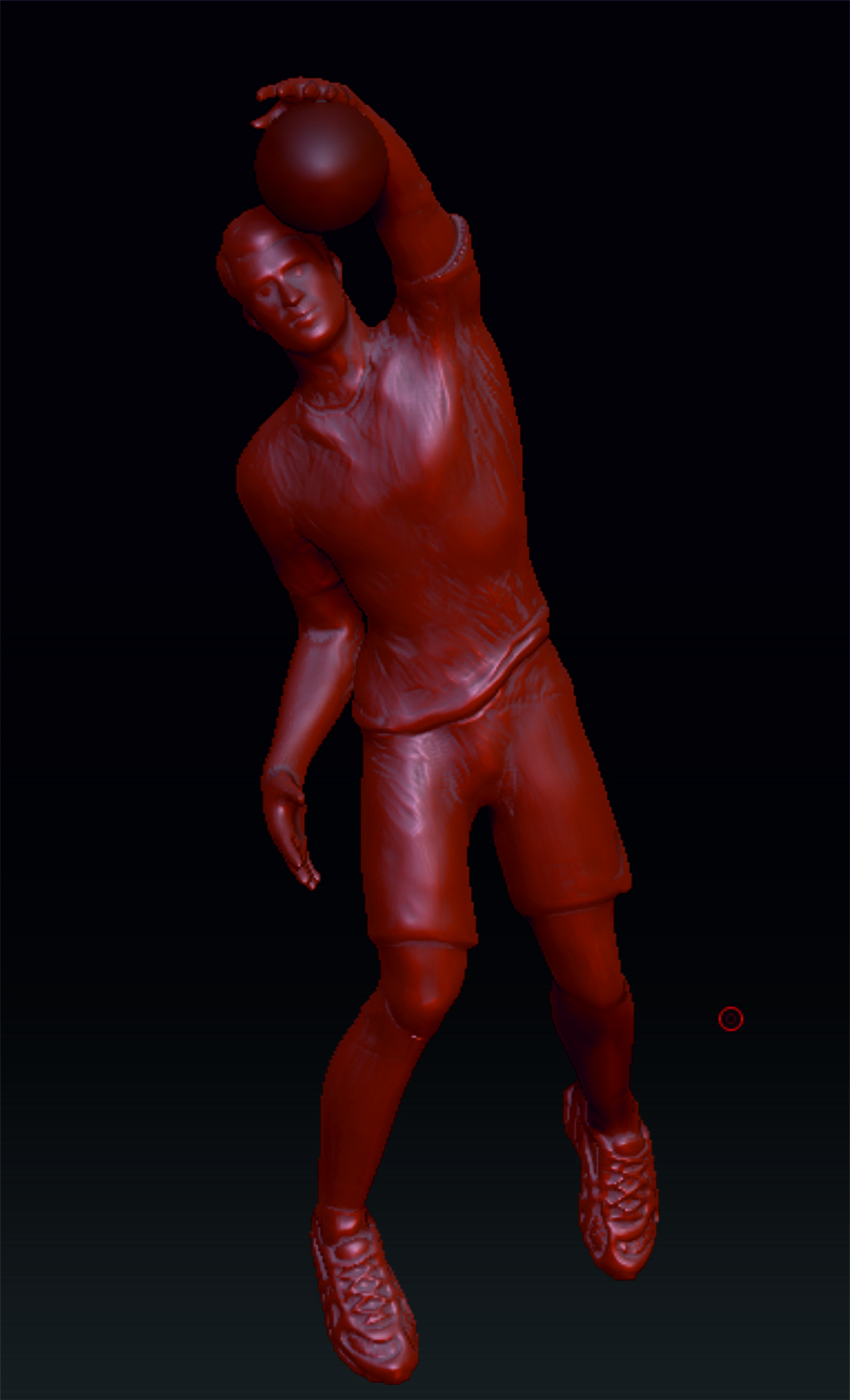 Volleyball player 3D print model_16